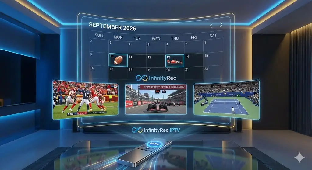 InfinityRec IPTV Subscription 4K, Best IPTV for Firestick 2026, or IPTV channel list.