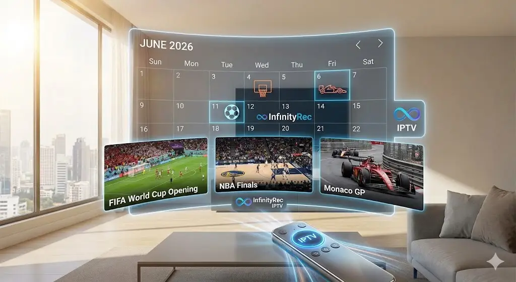 InfinityRec IPTV Subscription 4K, Best IPTV for Firestick 2026, or IPTV channel list.